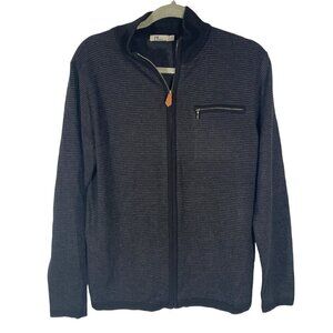 Neve full zip striped 100% wool Cardigan sweater Men’s S